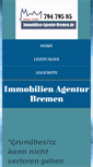 Mobile Screenshot of immobilien-agentur-bremen.de